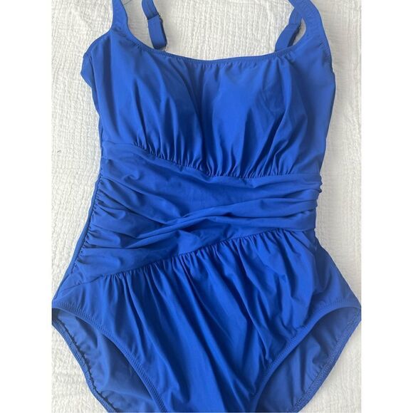 GOTTEX VISTA FULL COVERAGE SQUARE NECK HIGH BACK ONE PIECE TUMMY CONTROL  SWIMSU - Picture 4 of 9